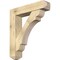 Ekena Millwork Olympic Craftsman Rough Sawn Bracket w/ Offset Brace, Douglas Fir, 8"W x 36"D x 40"H BKT0806X36X40OLY04RDF - alternate 1